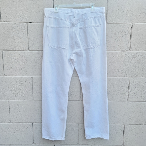 Agolde | 90's Mid Rise Loose Distressed Jeans in Vanish Size 31 - Picture 9 of 11